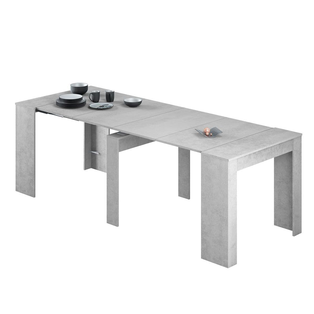 The Ashcombe | Luxury Concrete Grey Extending Dining Table