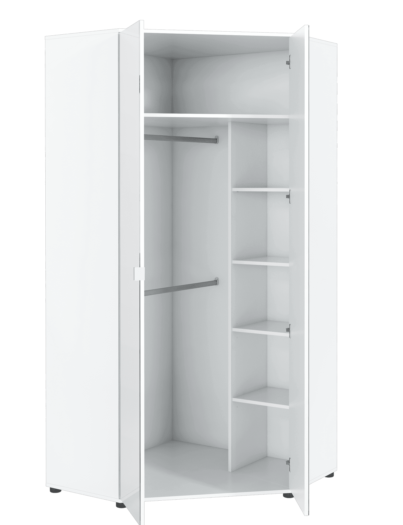 Brellis | Double Mirror Corner Wardrobe - 2 Door