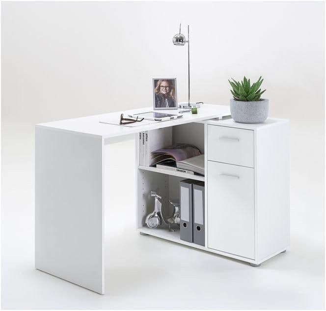 The Calder White | Luxury Corner Desk