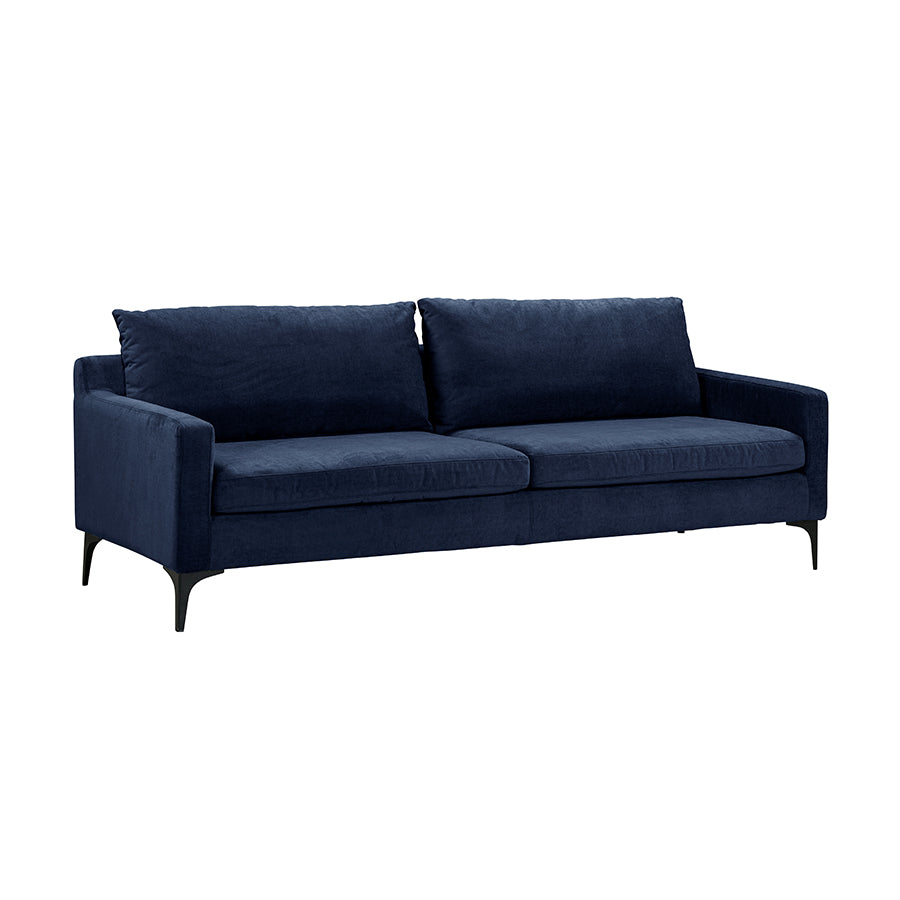 Caspian | Blue Textured Fabric - Luxury 3 Seater Sofa