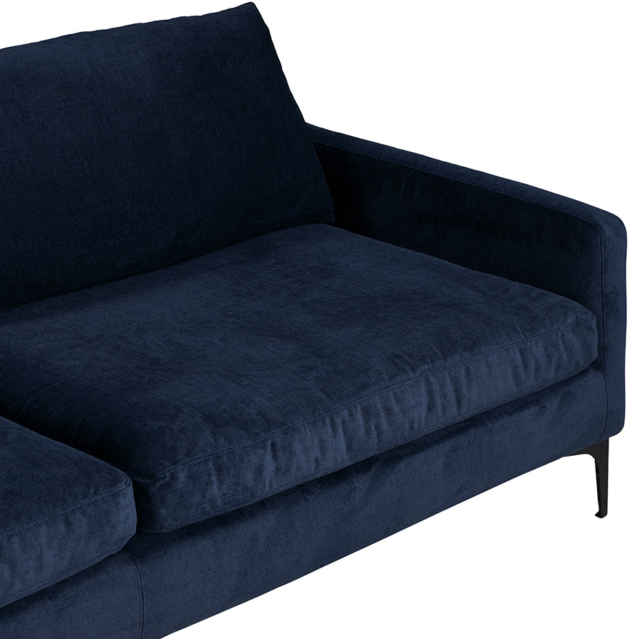 Caspian | Blue Textured Fabric - Luxury 3 Seater Sofa