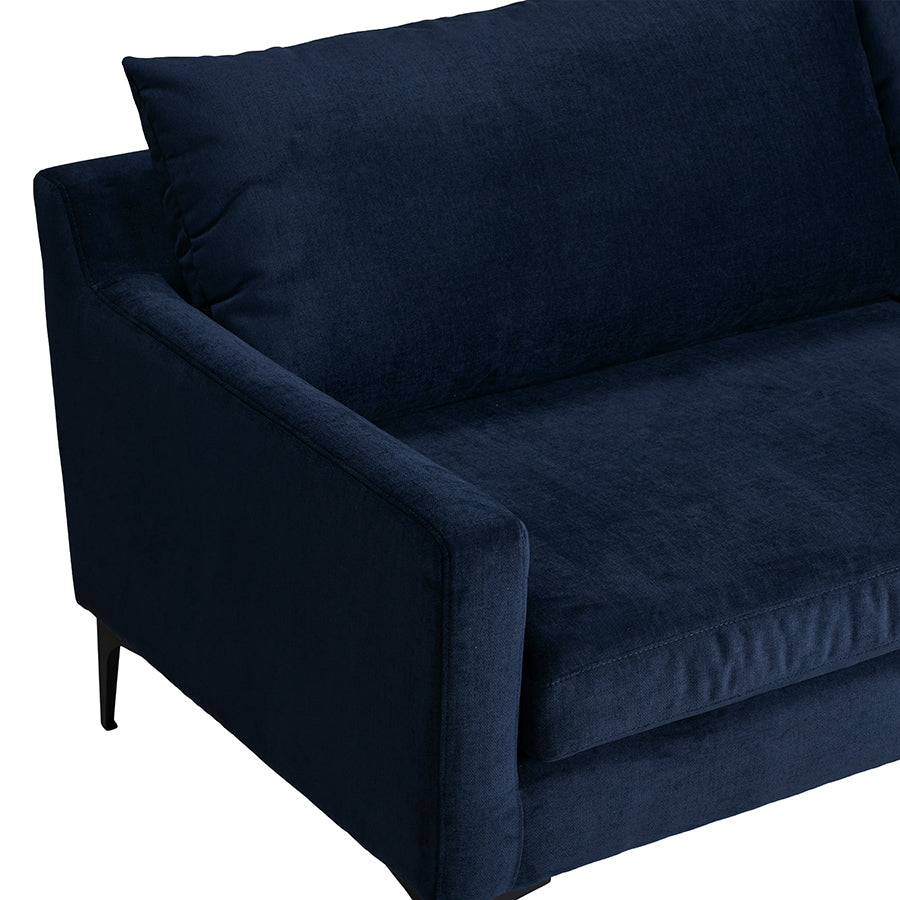 Caspian | Blue Textured Fabric - Luxury 3 Seater Sofa