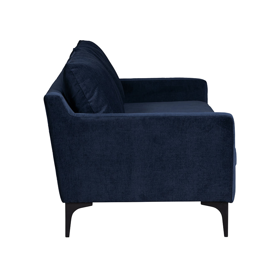 Caspian | Blue Textured Fabric - Luxury 3 Seater Sofa