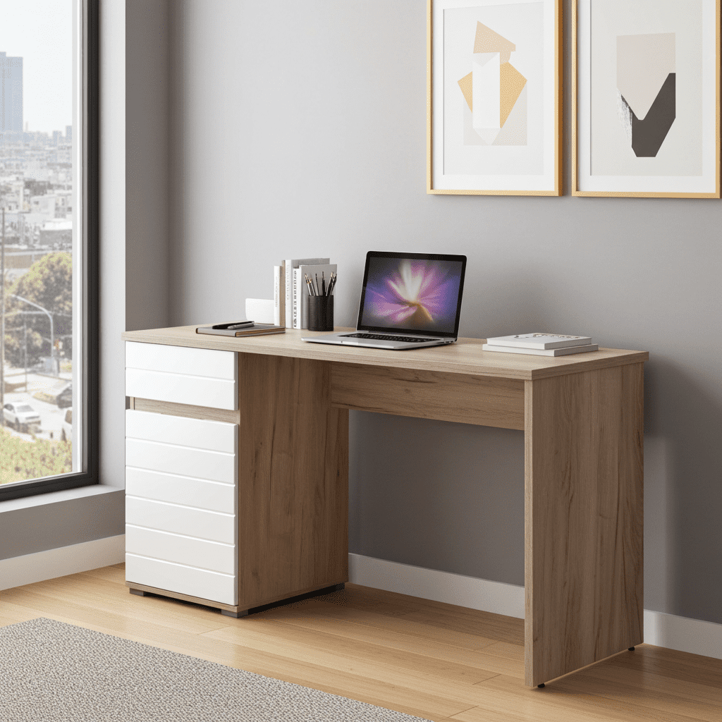 The Ellington | Luxury Oak & Gloss Desk