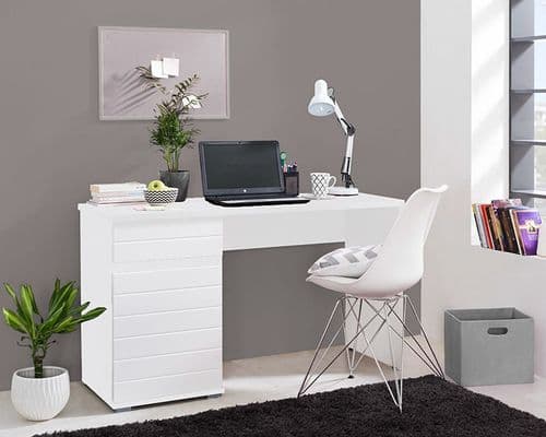 The Ellington | Luxury White Gloss Desk