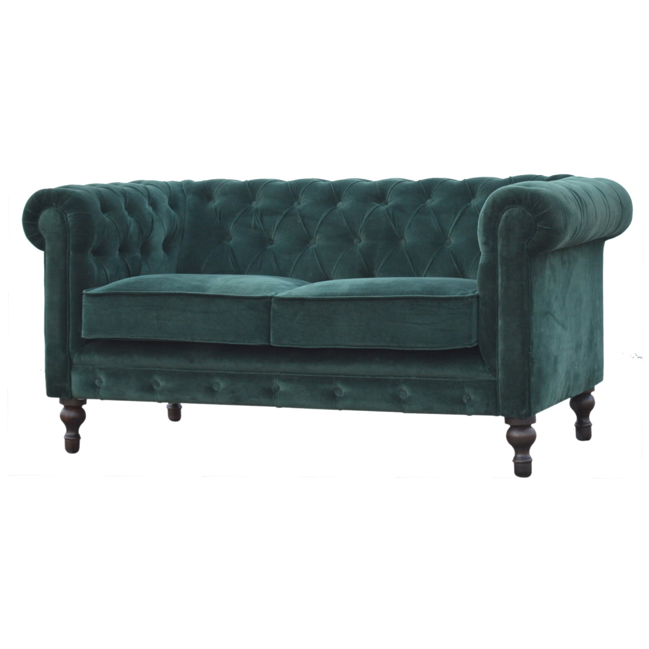 Belgravia | Emerald Green Chesterfield - Luxury 2 Seater Sofa