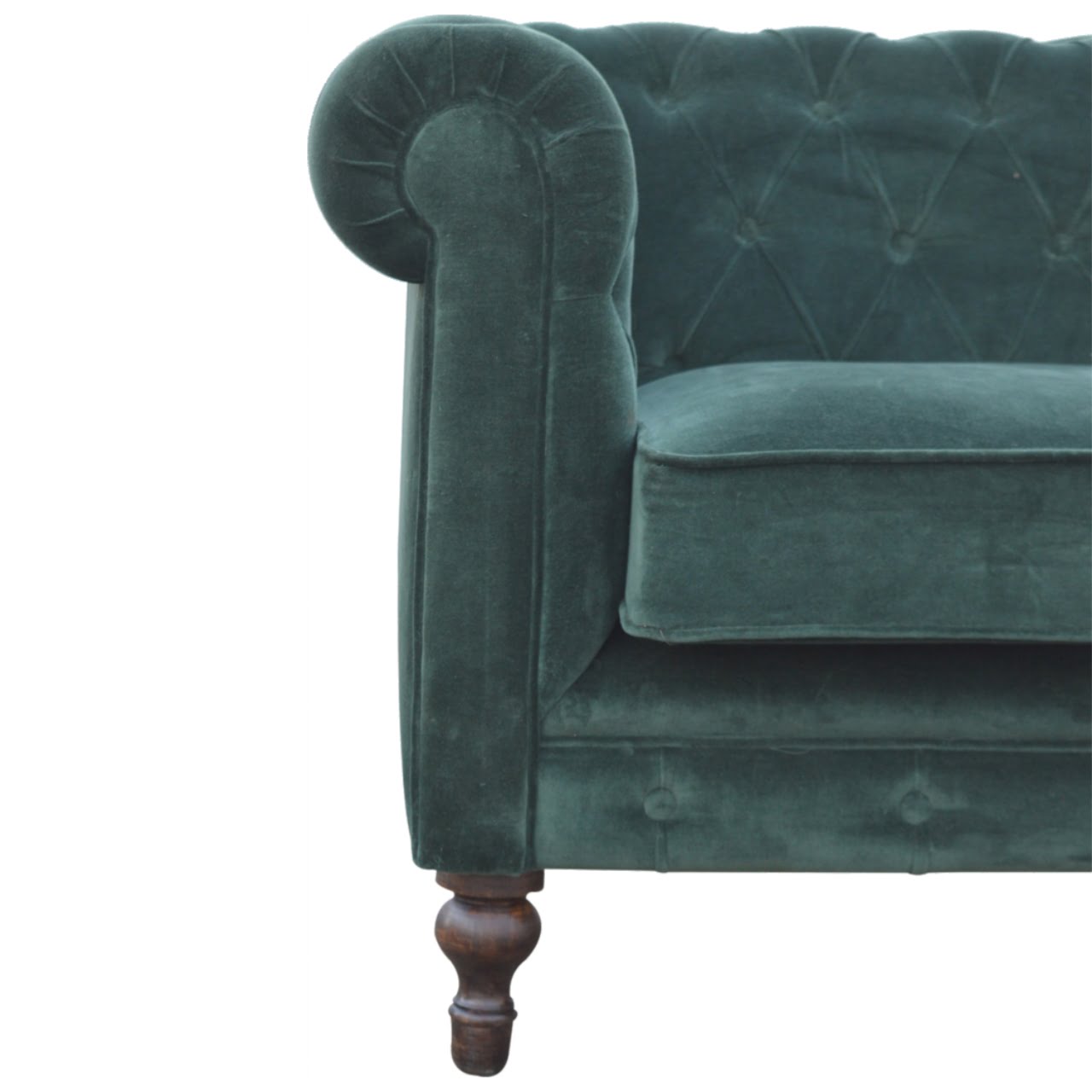 Belgravia | Emerald Green Chesterfield - Luxury 2 Seater Sofa