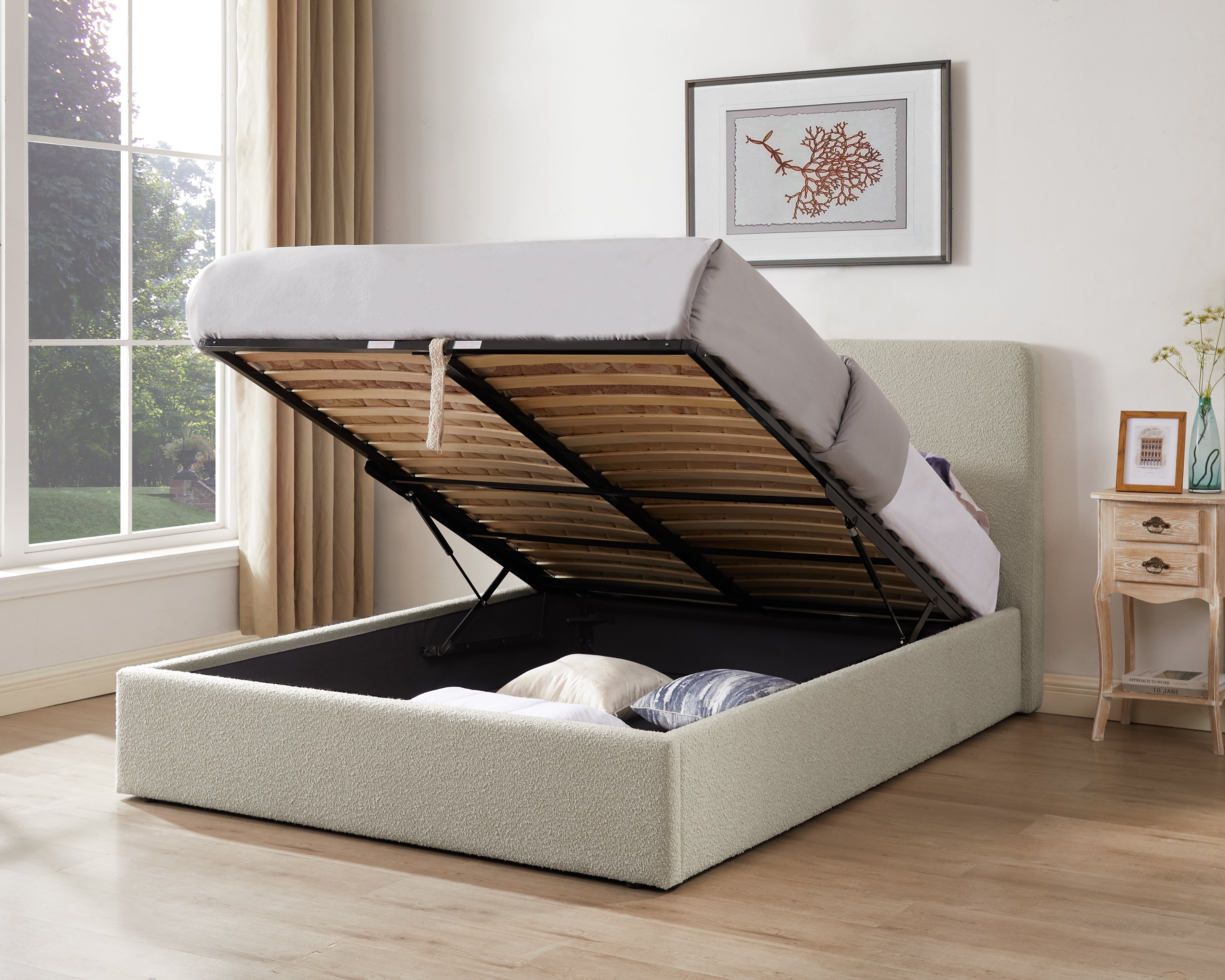 Hayati | Luxury Fabric Ottoman Bed