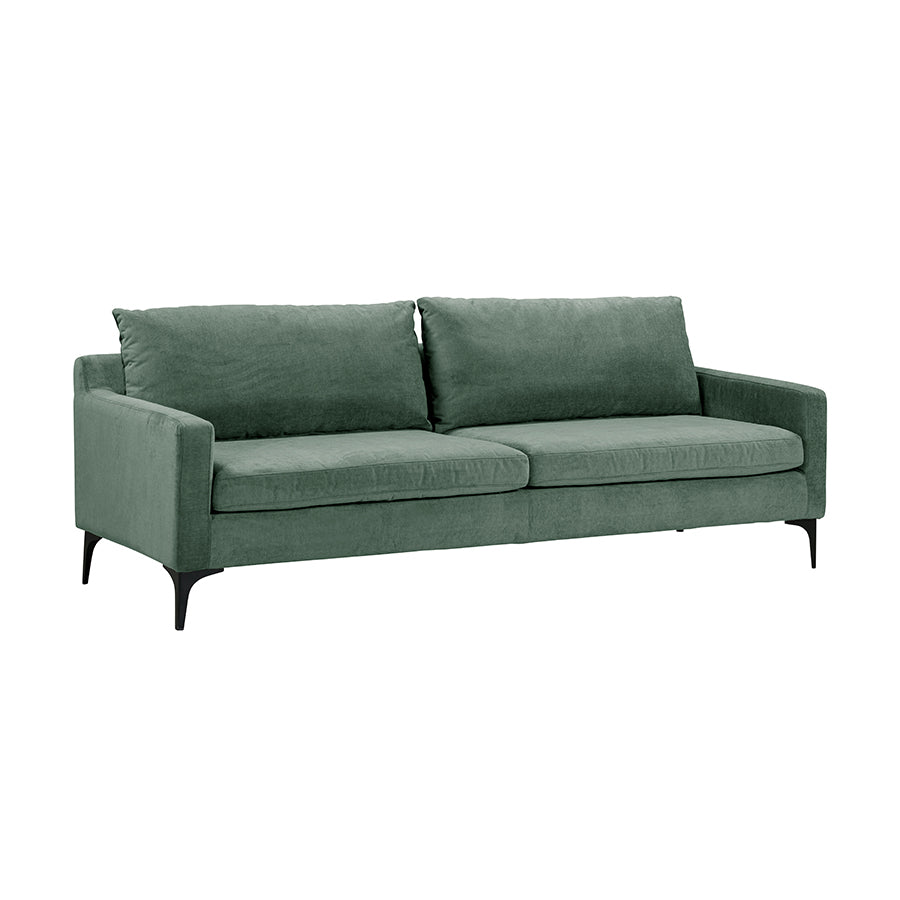 Henley | Green Textured Fabric - Luxury 3 Seater Sofa