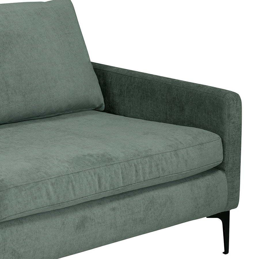 Henley | Green Textured Fabric - Luxury 3 Seater Sofa