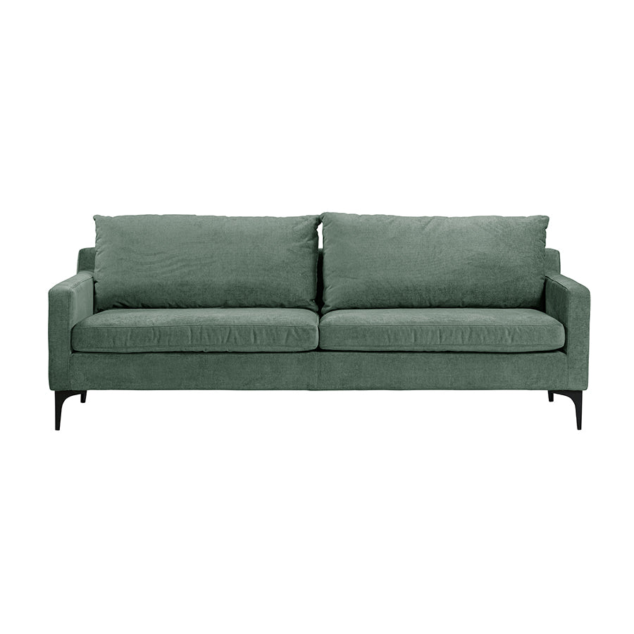 Henley | Green Textured Fabric - Luxury 3 Seater Sofa