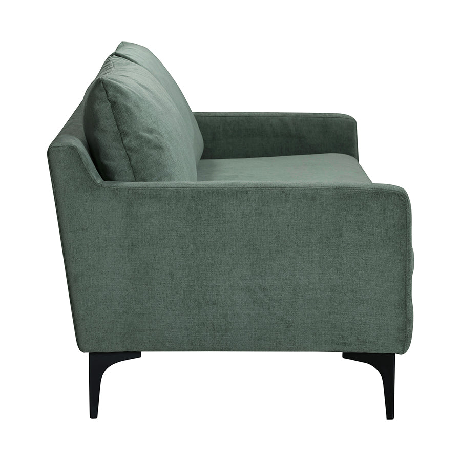 Henley | Green Textured Fabric - Luxury 3 Seater Sofa