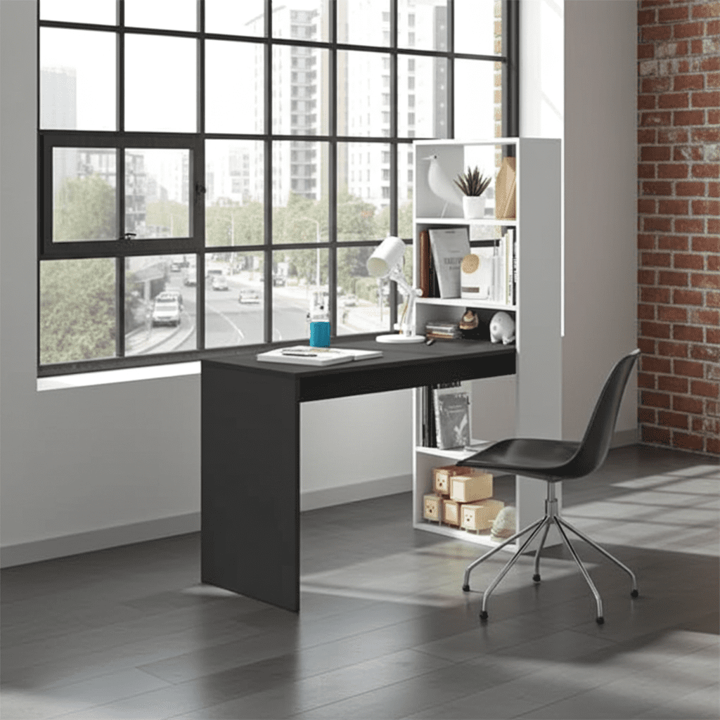 The Highbury | Luxury Grey Desk & Bookcase