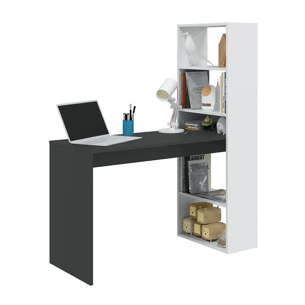 The Highbury | Luxury Grey Desk & Bookcase