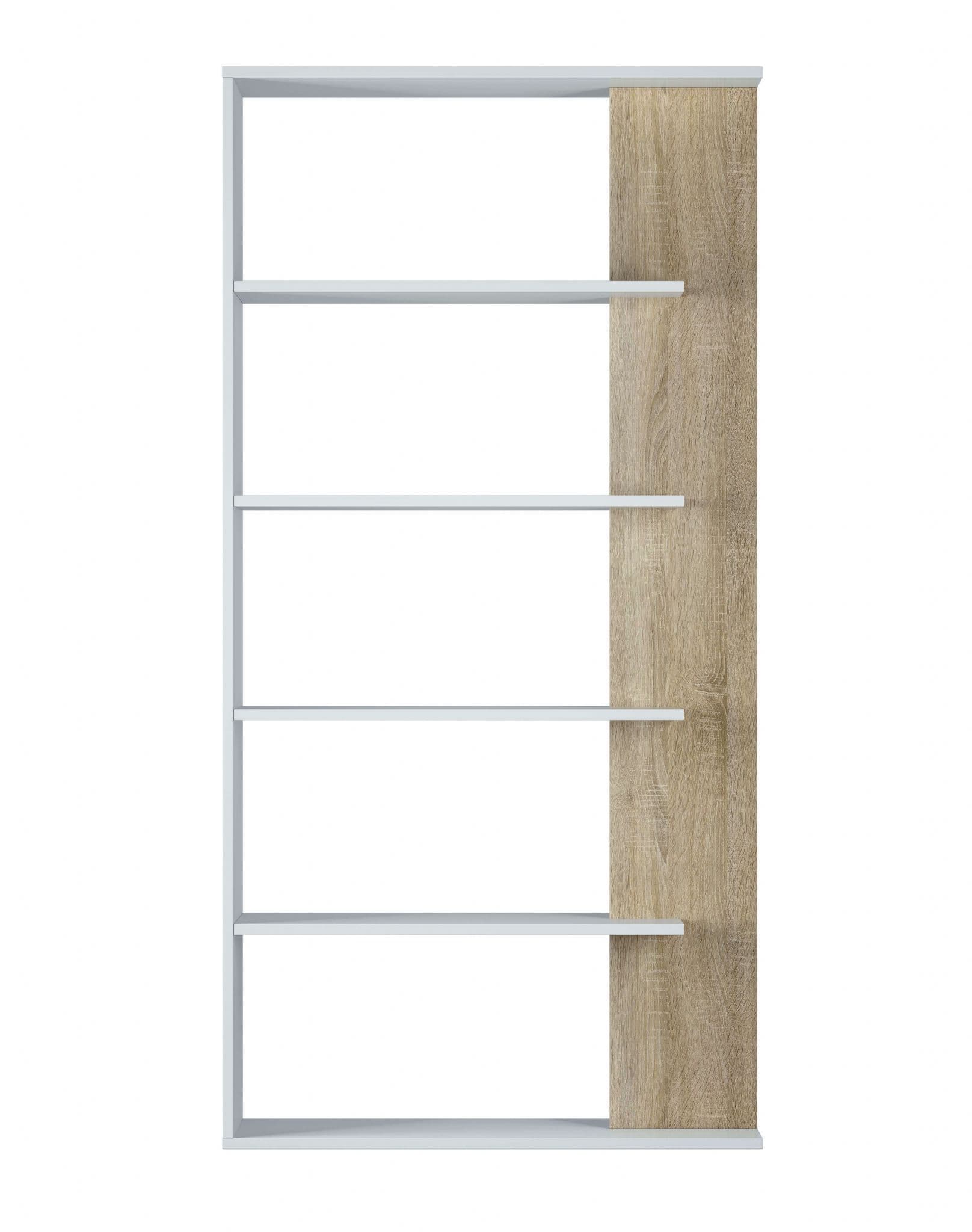 Luxira White & Oak Effect Bookcase
