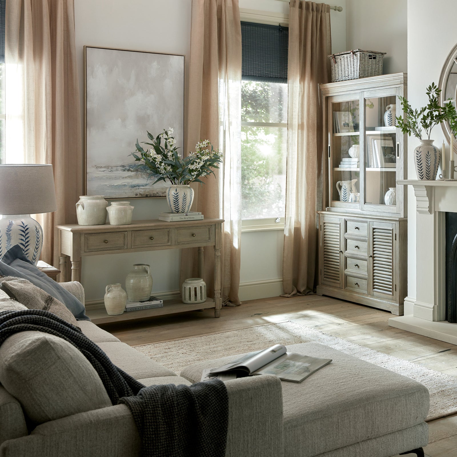 Zafina | Textured Fabric - Luxury 3 Seater Sofa