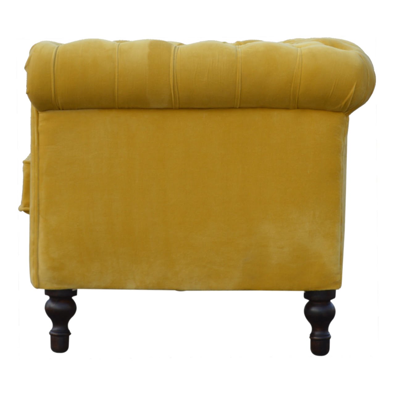 Kensington | Mustard Velvet Chesterfield - 2 Seater Sofa