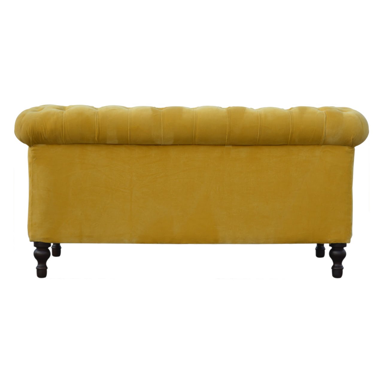 Kensington | Mustard Velvet Chesterfield - 2 Seater Sofa