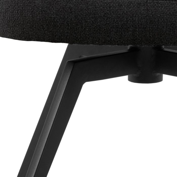 The Nerissa | Luxury Anthracite Swivel Dining Chair