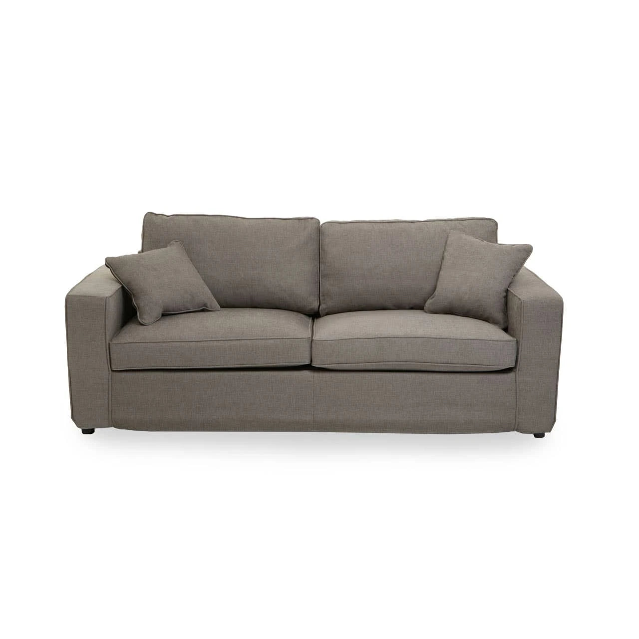 Noura | Luxury Grey Fabric 3 Seater Sofa