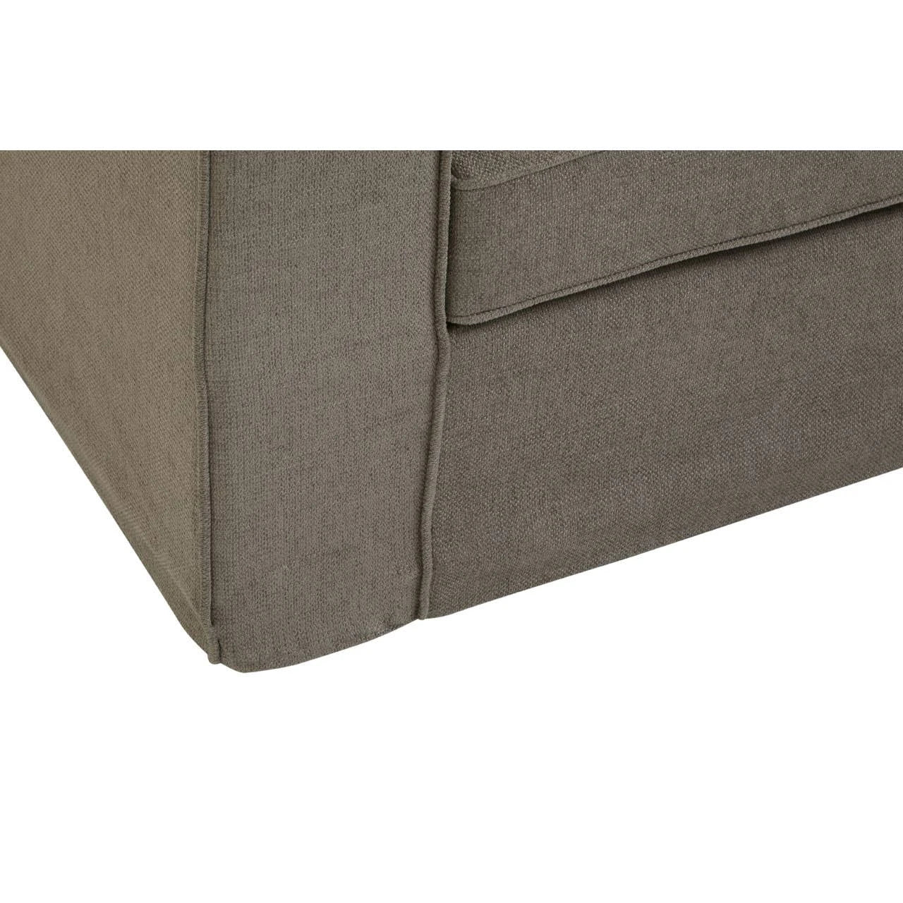 Noura | Luxury Grey Fabric 3 Seater Sofa