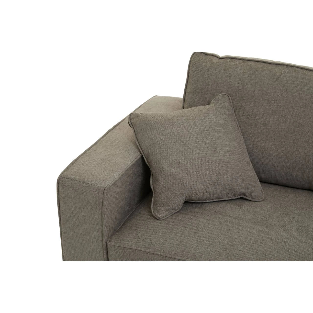Noura | Luxury Grey Fabric 3 Seater Sofa