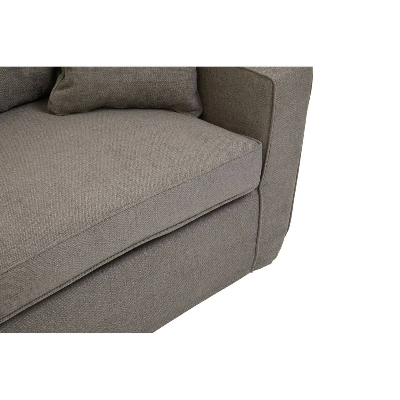 Noura | Luxury Grey Fabric 3 Seater Sofa