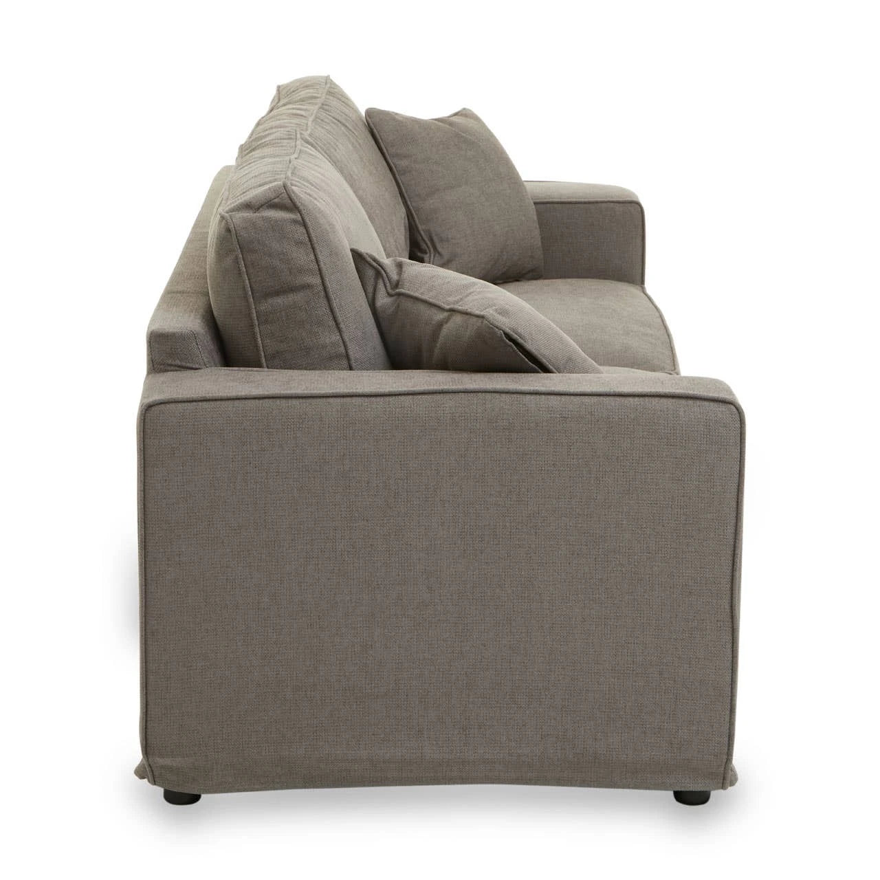 Noura | Luxury Grey Fabric 3 Seater Sofa