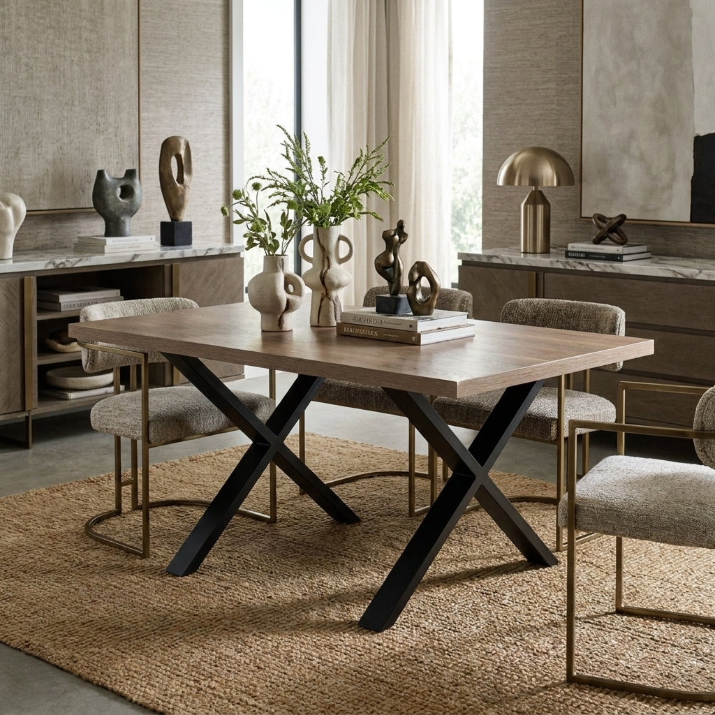 Oakmere | Luxury Aged Oak Dining Table