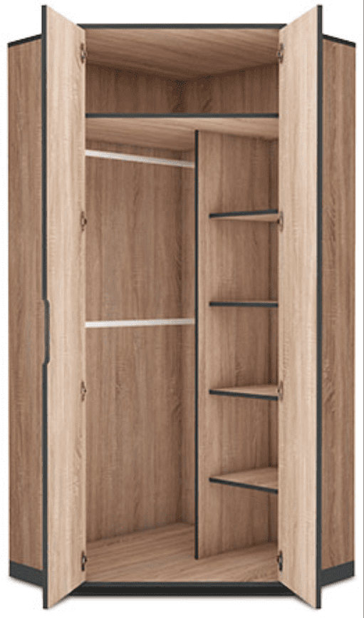 Oakmont | Oak Corner Wardrobe - 2 Door