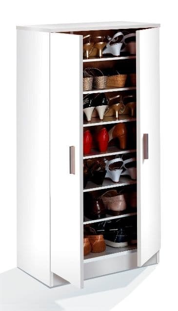 Pearl White Shoe Cupboard