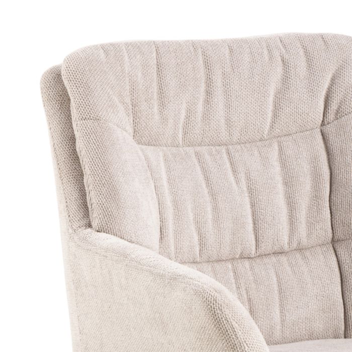 The Marbella | Luxury Cream Chenille Swivel Dining Chair – Set of 2