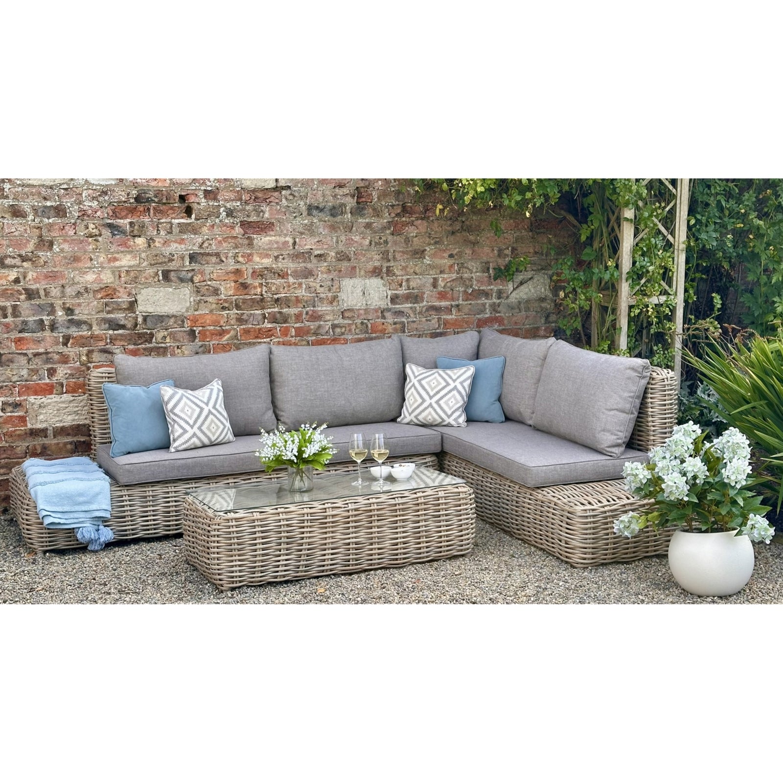 Portofino Collection - Outdoor Large Corner Sofa Set