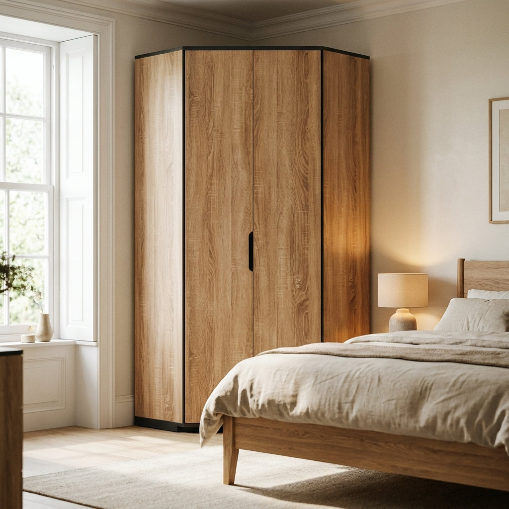Oakmont | Oak Corner Wardrobe - 2 Door