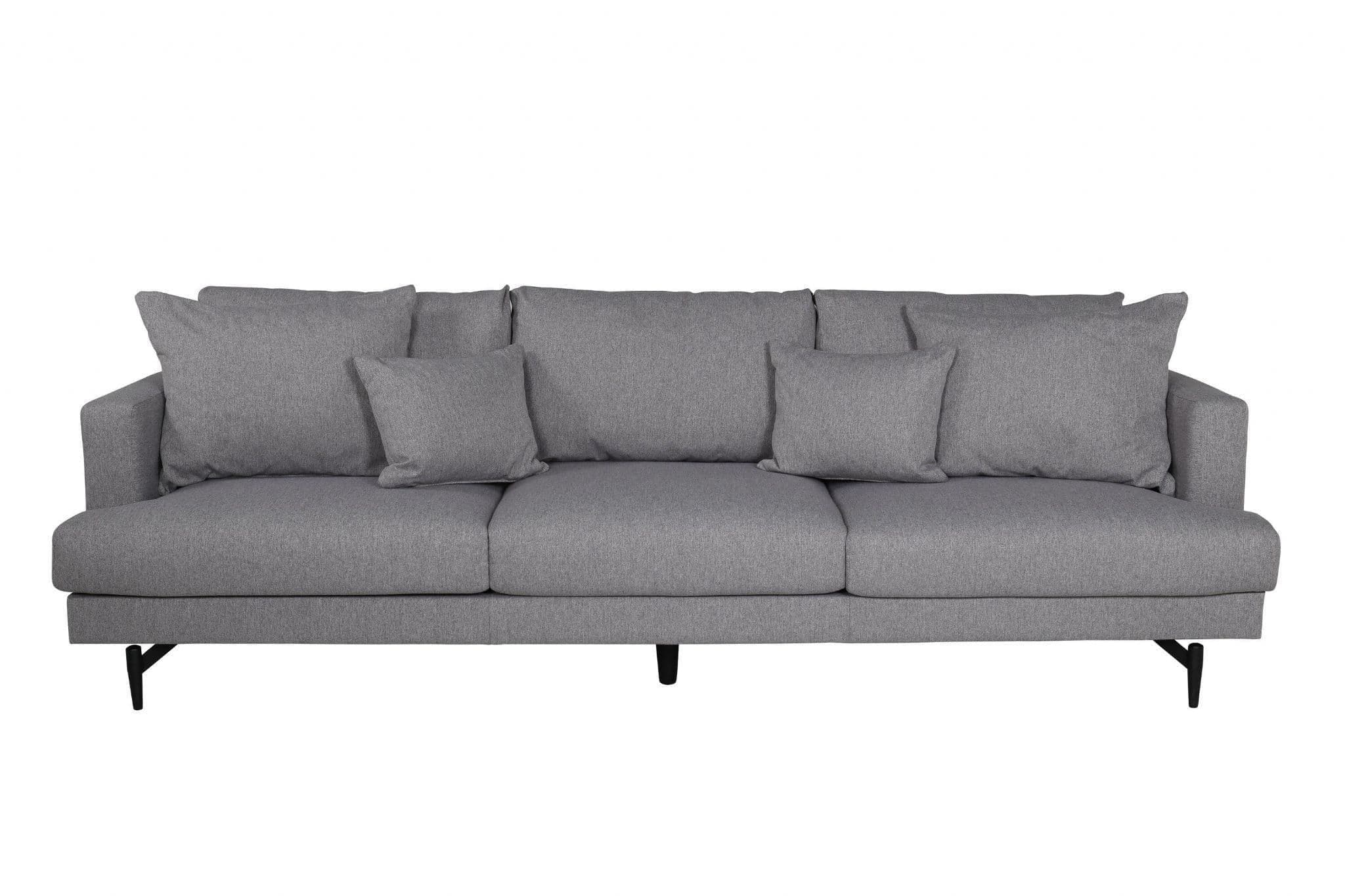 Regents | Grey Fabric - Luxury 3 Seater Sofa