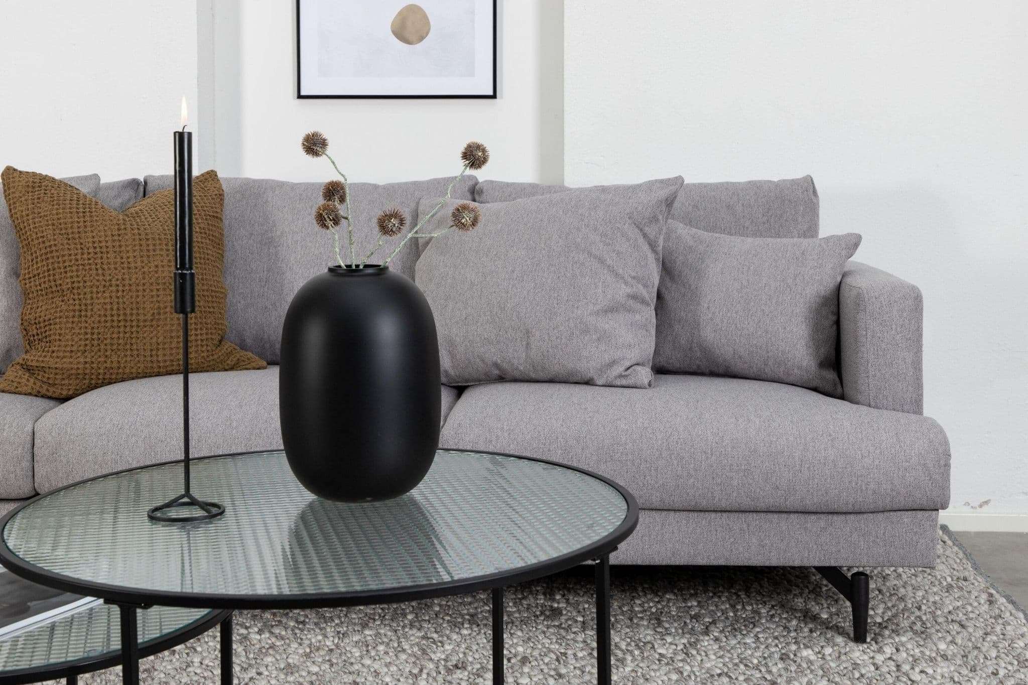 Regents | Grey Fabric - Luxury 3 Seater Sofa