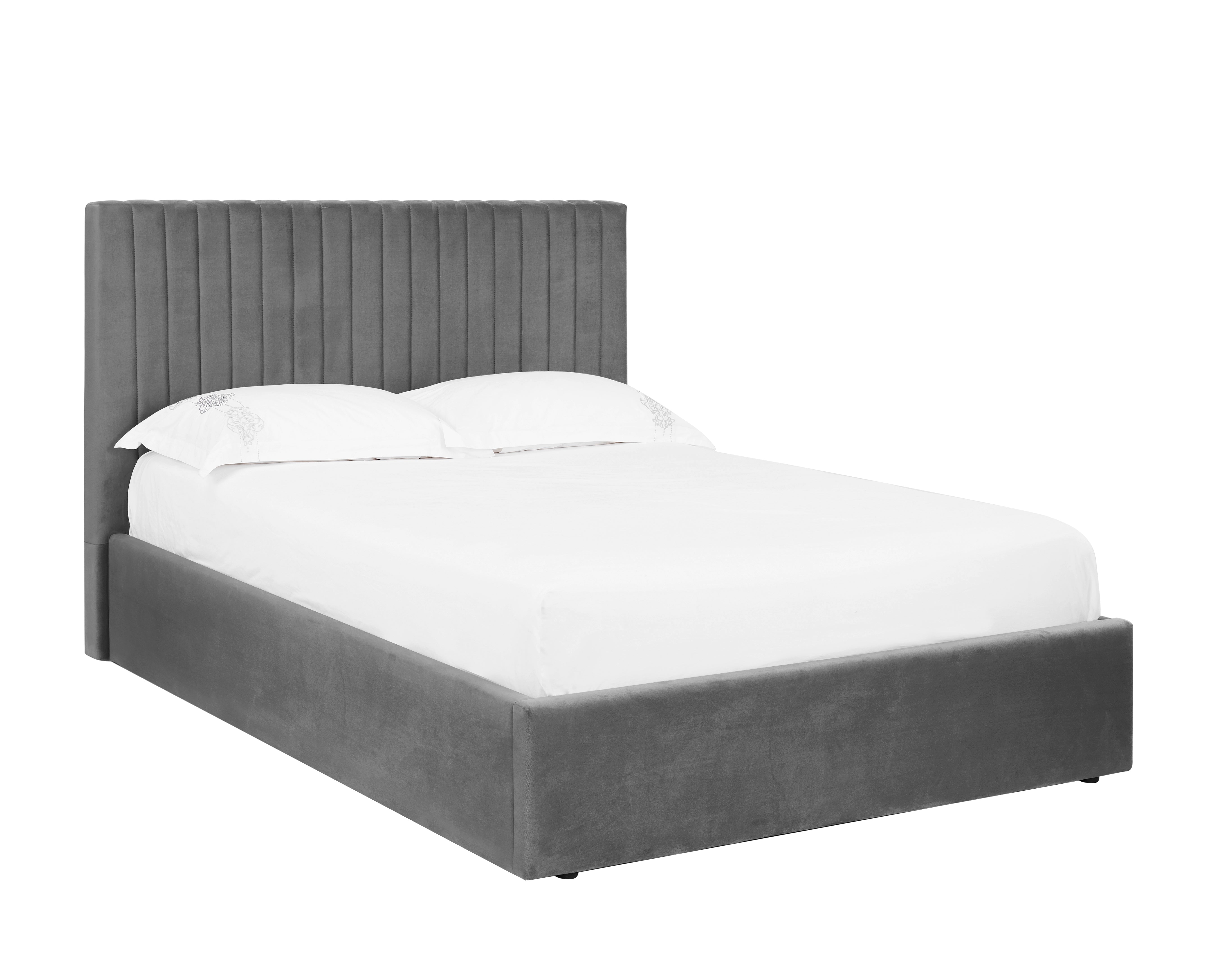 Zahira | Luxury Velvet Ottoman Bed