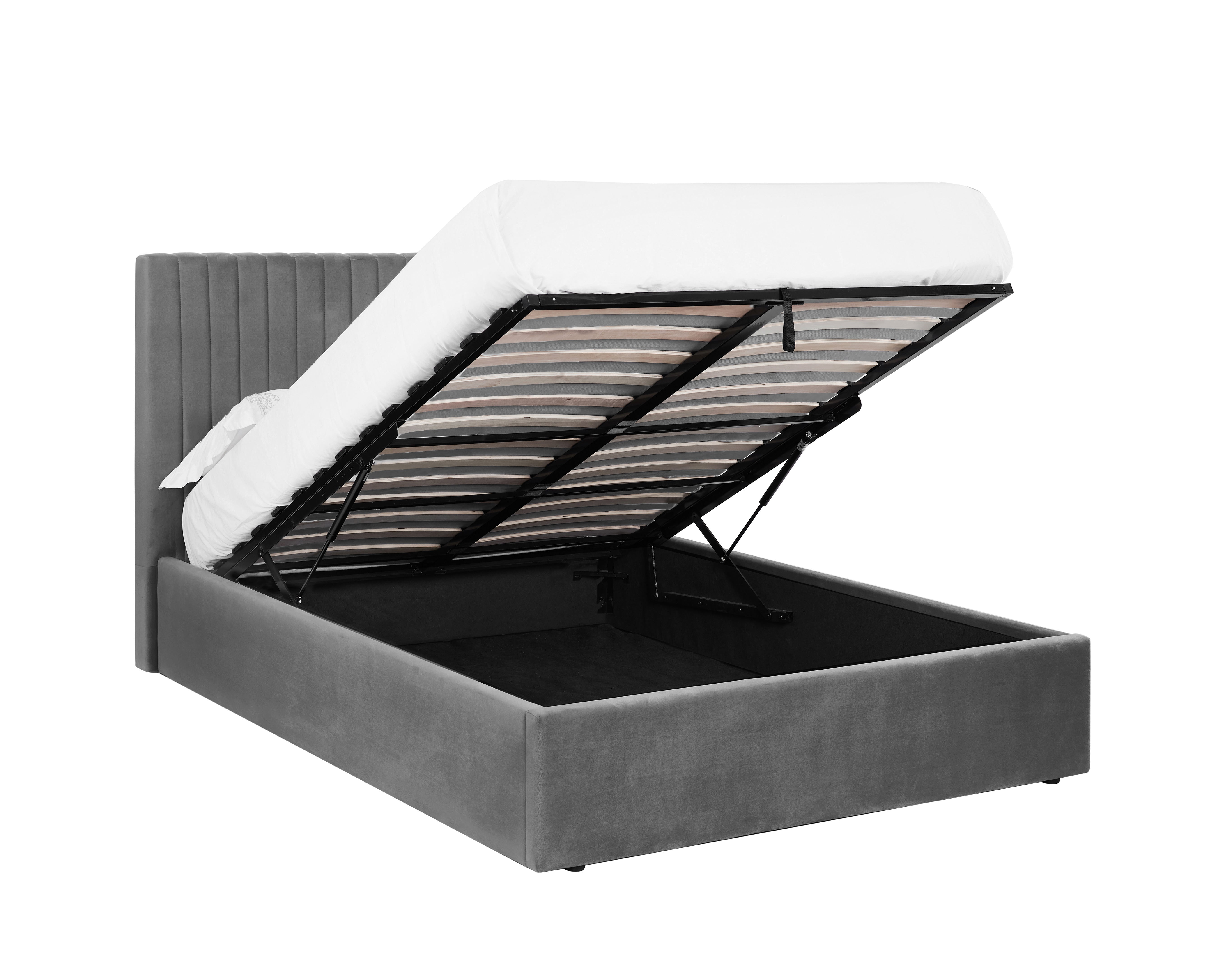 Zahira | Luxury Velvet Ottoman Bed