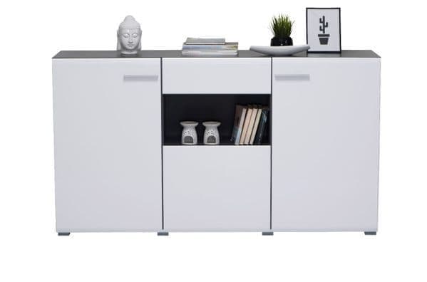 Tynza | White Sideboard - 3 Door