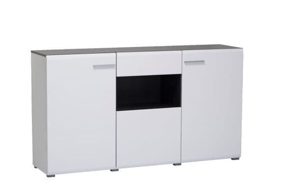 Tynza | White Sideboard - 3 Door
