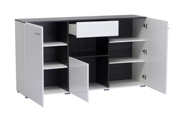 Tynza | White Sideboard - 3 Door