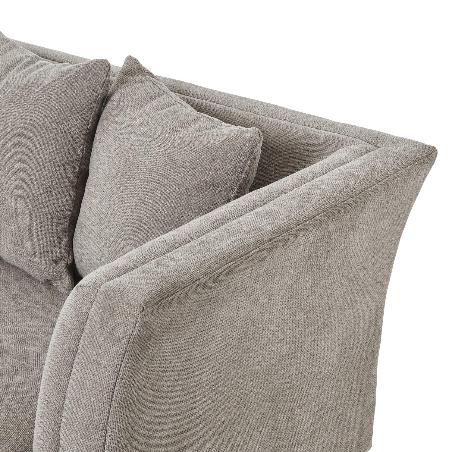 Buckingham | Taupe Cushion Back - Luxury Three Seater Sofa