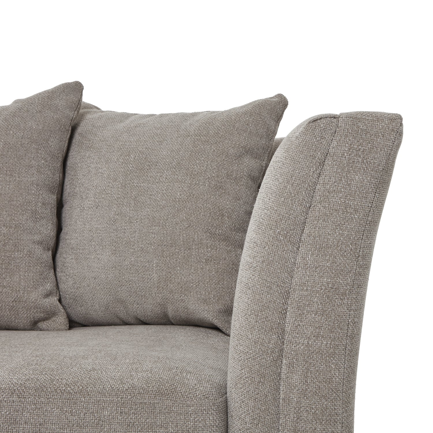 Buckingham | Taupe Cushion Back - Luxury Three Seater Sofa
