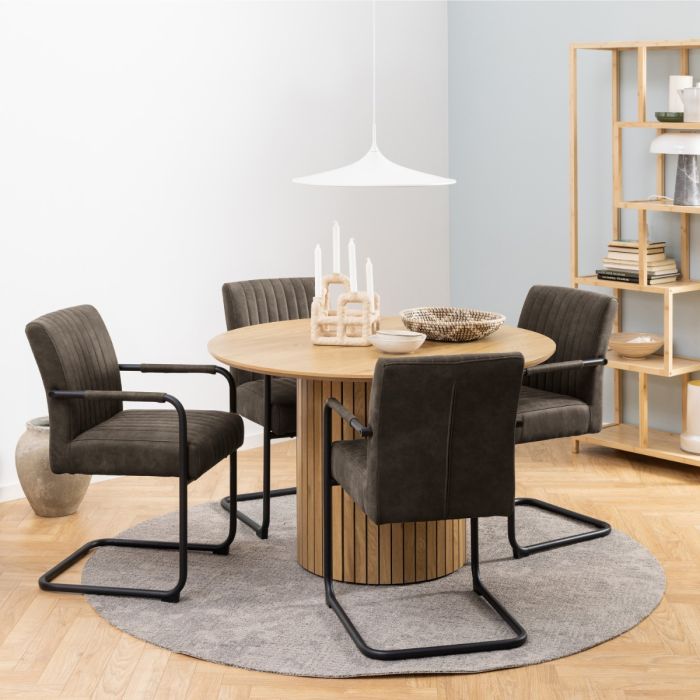 The Amara Anthracite Microfibre Dining Chair – Set of 2 – image 4