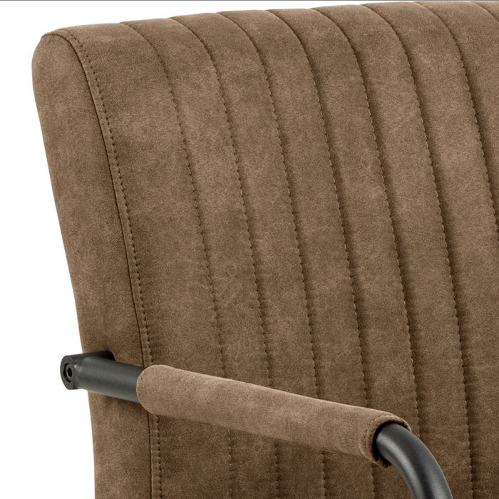 The Amara Light Brown Microfibre Dining Chair – Set of 2 – image 6