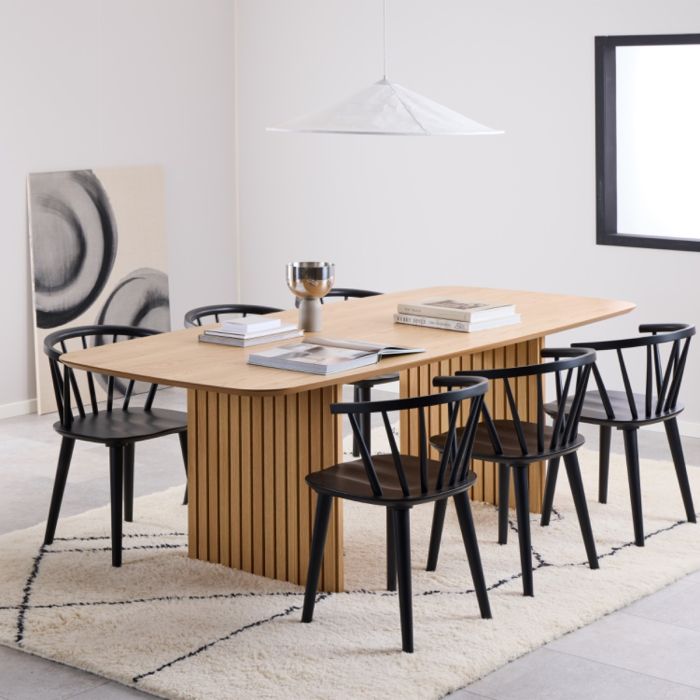 The Arden Black Spindle Back Dining Chair – Set of 2 – image 4