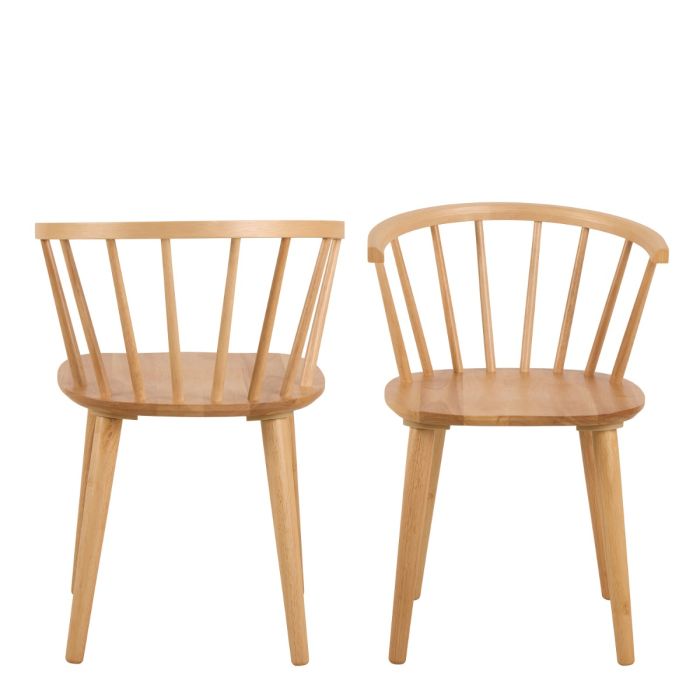 The Arden Oak Spindle Back Dining Chair – Set of 2 – image 2