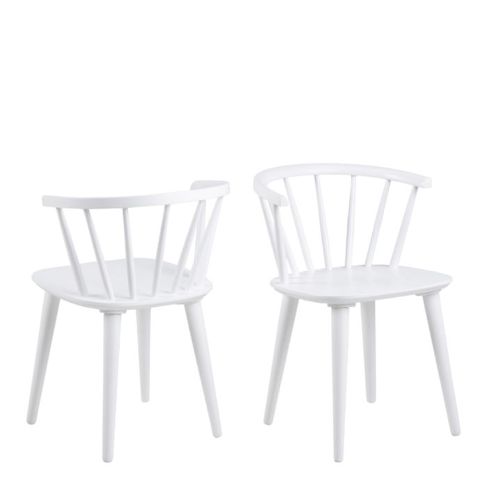 The Arden White Spindle Back Dining Chair – Set of 2 – image 1