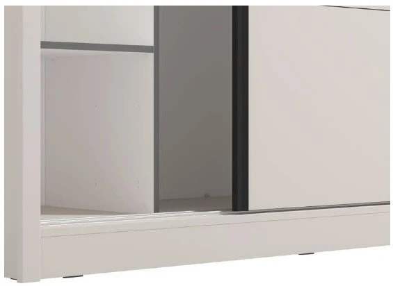Avenor Cashmere Taupe XL Mirrored Sliding Door Wardrobe detail view