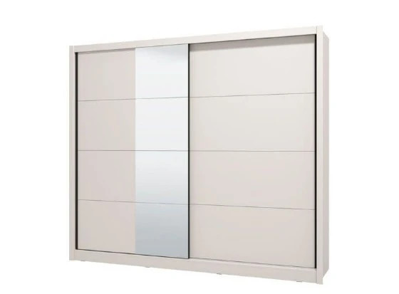 Avenor Cashmere Taupe XL Mirrored Sliding Door Wardrobe front view